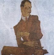 Egon Schiele Portrait of Arthur Roessler (mk12 USA oil painting artist